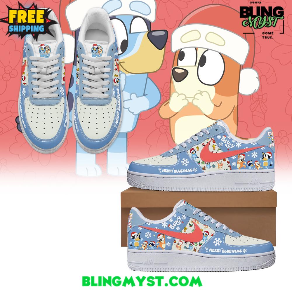 Bluey Merry Christmas Limited Edition Air Force 1 Bluey Merry Christmas Limited Edition Air Force 1