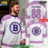 Boston Bruins Hockey Fights Cancer NHL Hockey Jersey 1