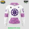 Boston Bruins Hockey Fights Cancer NHL Hoodie 2