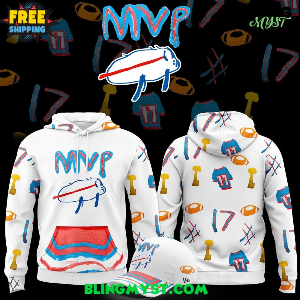 Buffalo Bills Josh Allen 2025 Billustration Charlie Hoodie Buffalo Bills Josh Allen 2025 Billustration Charlie Hoodie