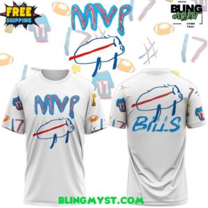 Buffalo Bills Josh Allen 2025 Billustration Charlie T-Shirt