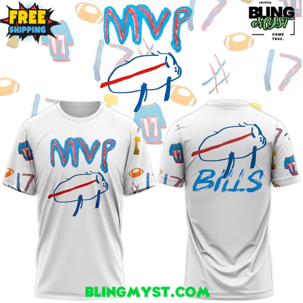 Buffalo Bills Josh Allen 2025 Billustration Charlie T-Shirt Buffalo Bills Josh Allen 2025 Billustration Charlie T-Shirt