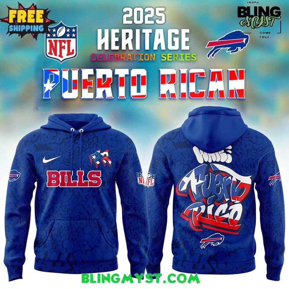 Buffalo Bills Puerto Rico Heritage Night Special Hoodie Buffalo Bills Puerto Rico Heritage Night Special Hoodie