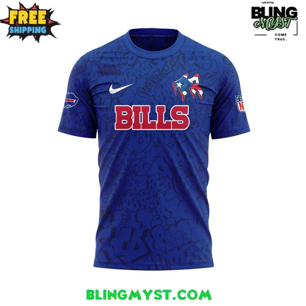 Buffalo Bills Puerto Rico Heritage Night Special T-Shirt Buffalo Bills Puerto Rico Heritage Night Special T-Shirt