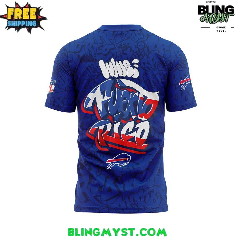 Buffalo Bills Puerto Rico Heritage Night Special T-Shirt Buffalo Bills Puerto Rico Heritage Night Special T-Shirt