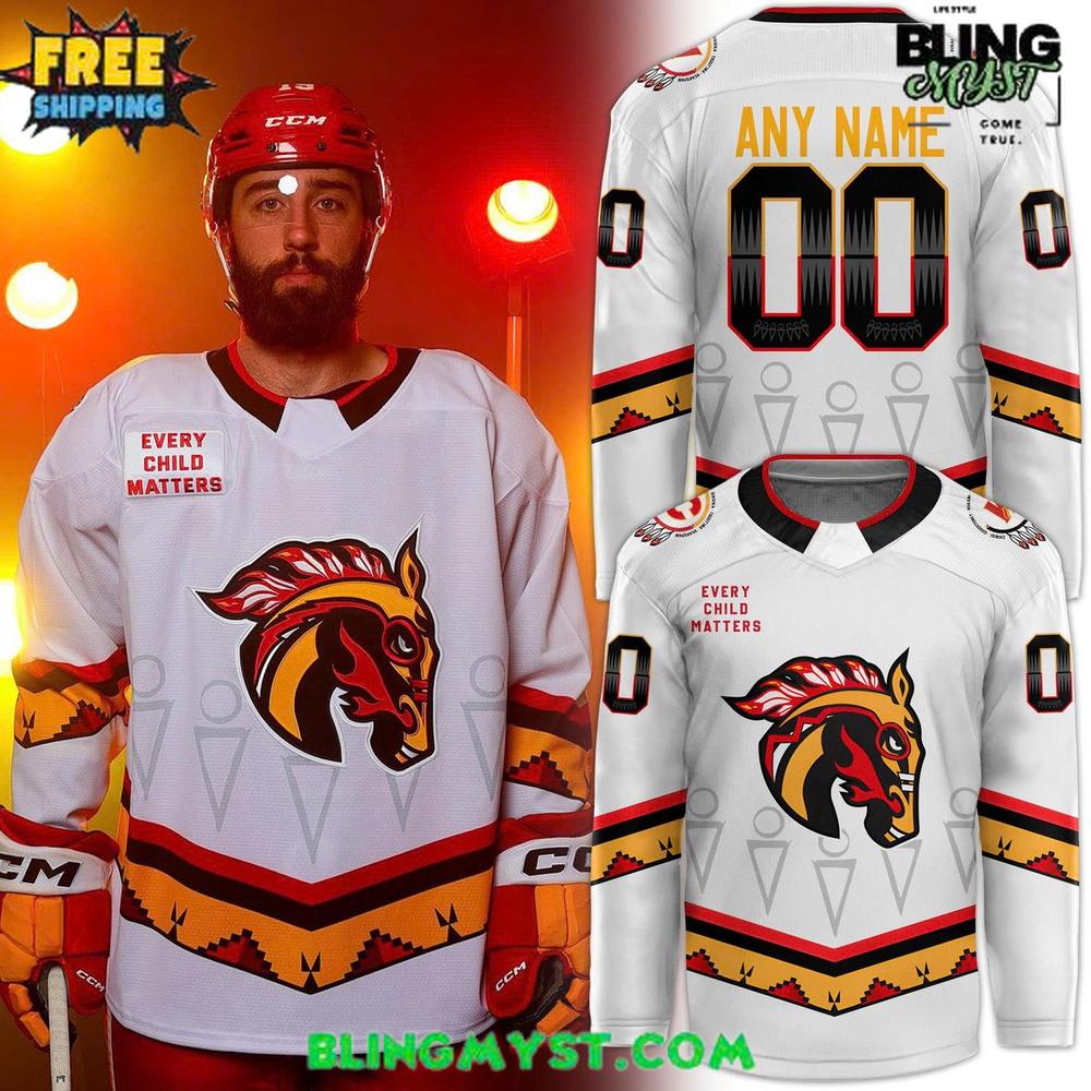 Calgary Wranglers Indigenous Night 2025-26 Hockey Jersey Calgary Wranglers Indigenous Night 2025-26 Hockey Jersey