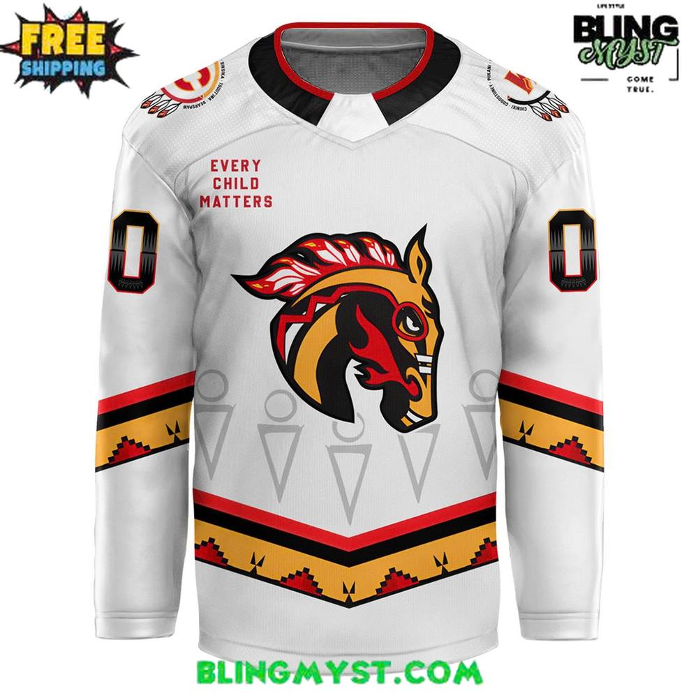 Calgary Wranglers Indigenous Night 2025-26 Hockey Jersey Calgary Wranglers Indigenous Night 2025-26 Hockey Jersey