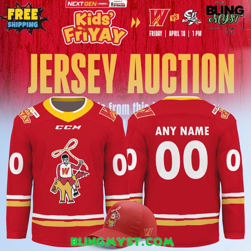 Calgary Wranglers Kids Friday Premium Hockey Jersey Calgary Wranglers Kids Friday Premium Hockey Jersey