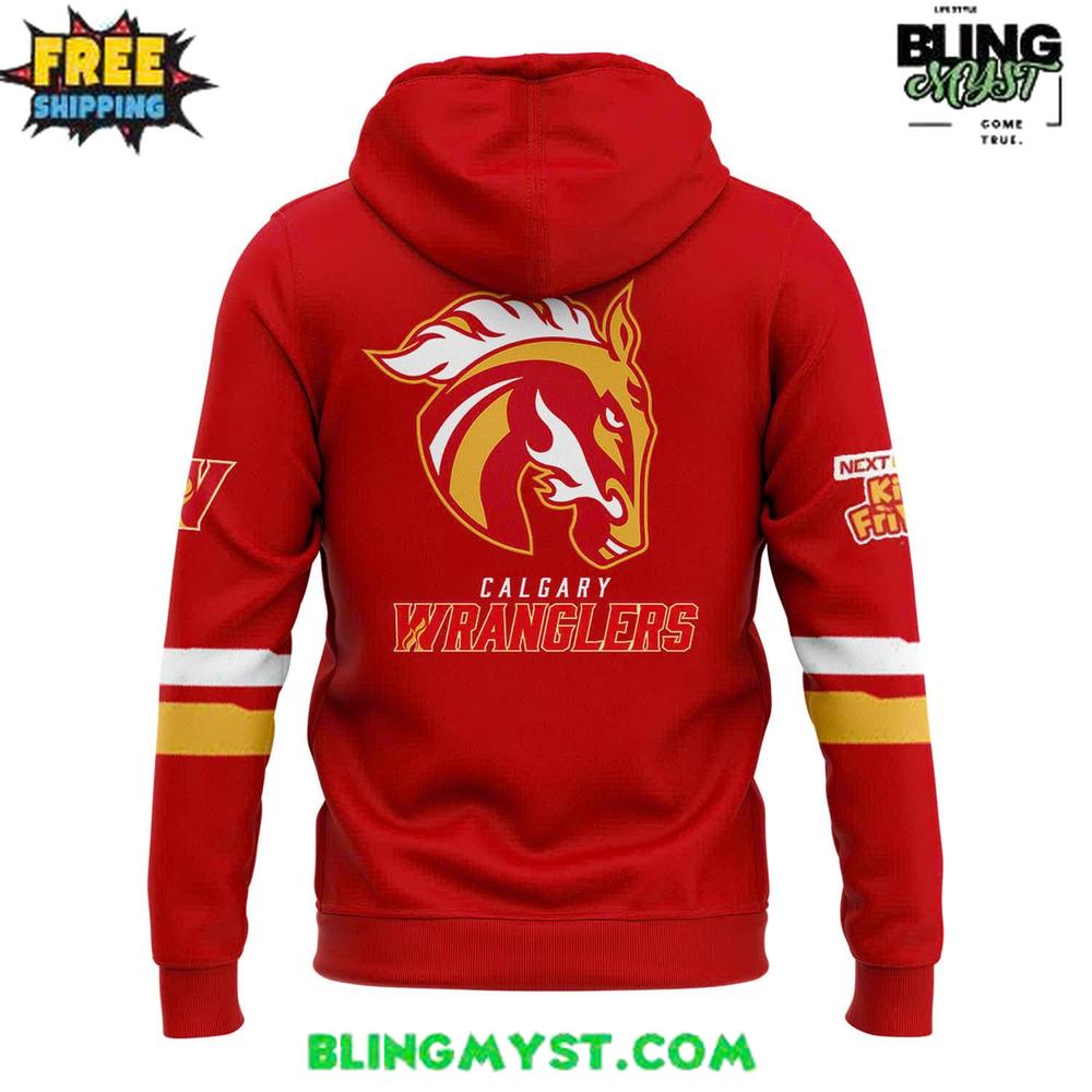 Calgary Wranglers Kids Friday Premium Hoodie Calgary Wranglers Kids Friday Premium Hoodie