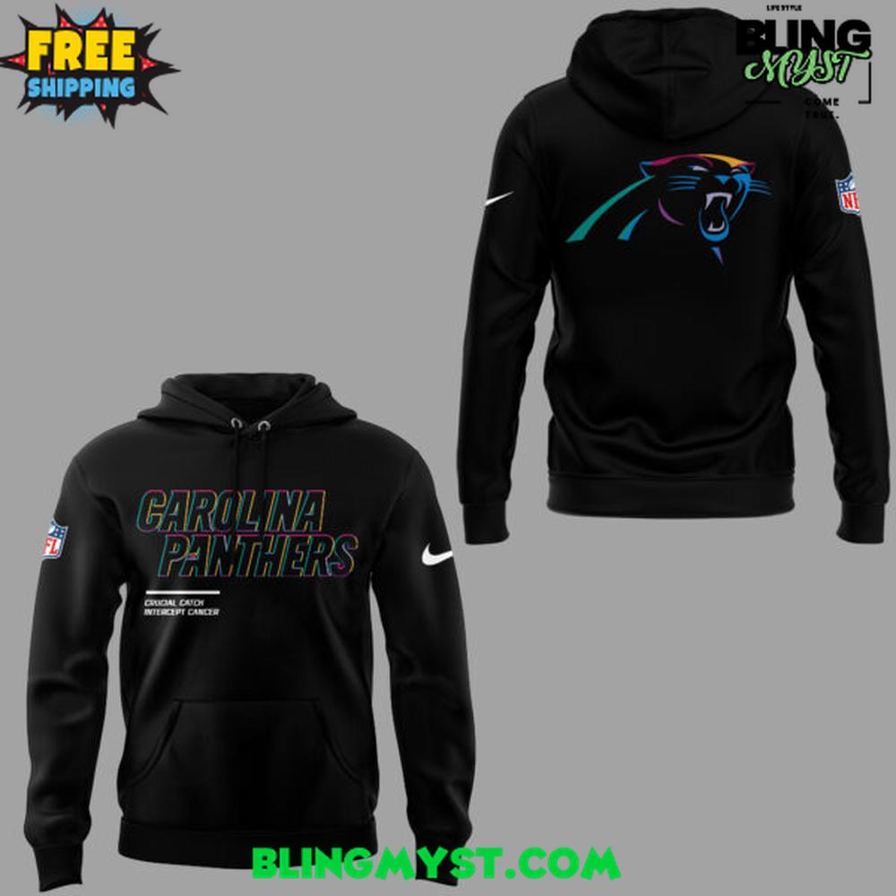 Carolina Panthers Crucial Catch Intercept Cancer 2025 Hoodie Carolina Panthers Crucial Catch Intercept Cancer 2025 Hoodie