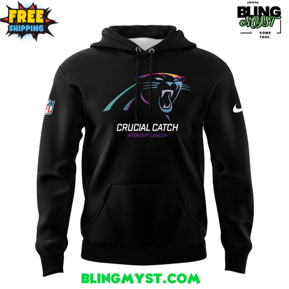 Carolina Panthers Crucial Catch Intercept Cancer 2025 Hoodie Carolina Panthers Crucial Catch Intercept Cancer 2025 Hoodie