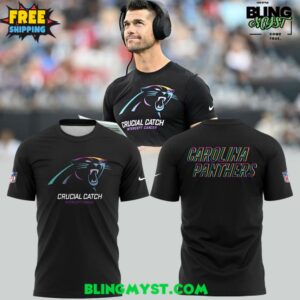 Carolina Panthers Crucial Catch Intercept Cancer 2025 T-Shirt
