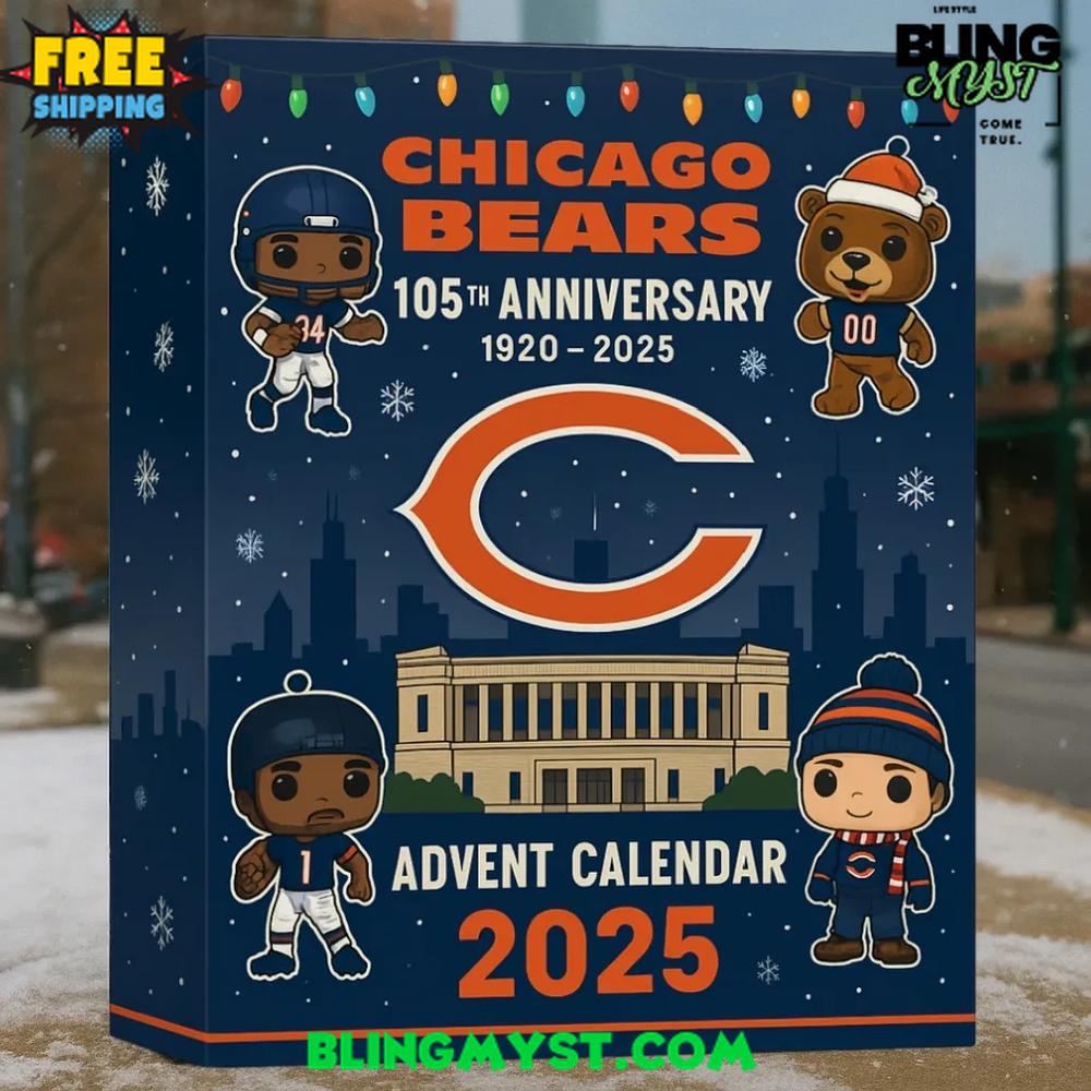 Chicago Bears 105TH ANNIVERSARY Christmas Limited Edition Advent Calendar 2025 Chicago Bears 105TH ANNIVERSARY Christmas Limited Edition Advent Calendar 2025