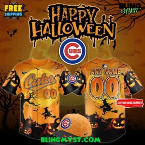 Chicago Cubs Happy Halloween 2025 Baseball Jersey