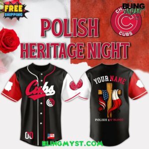 Chicago Cubs x Polish By Blood American Heritage Night 2025 Baseball Jersey