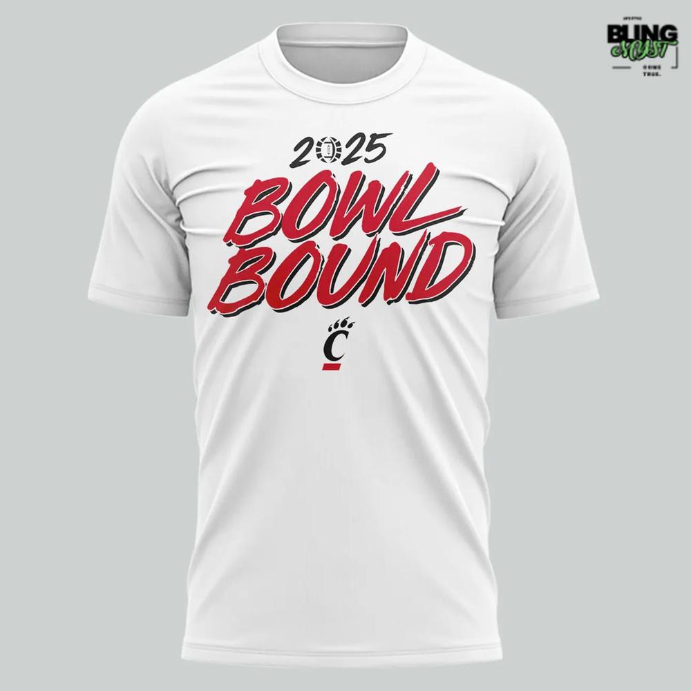 Cincinnati Bearcats Bowl Bound 2025 T-Shirt Cincinnati Bearcats Bowl Bound 2025 T-Shirt