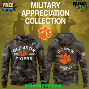Clemson Tigers 2025 Military Appreciation Hoodie