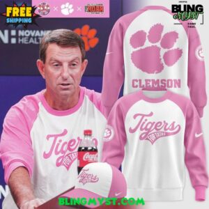 Coach Swinney x Clemson Tigers Breast Cancer Awareness 2025 Sweatshirt