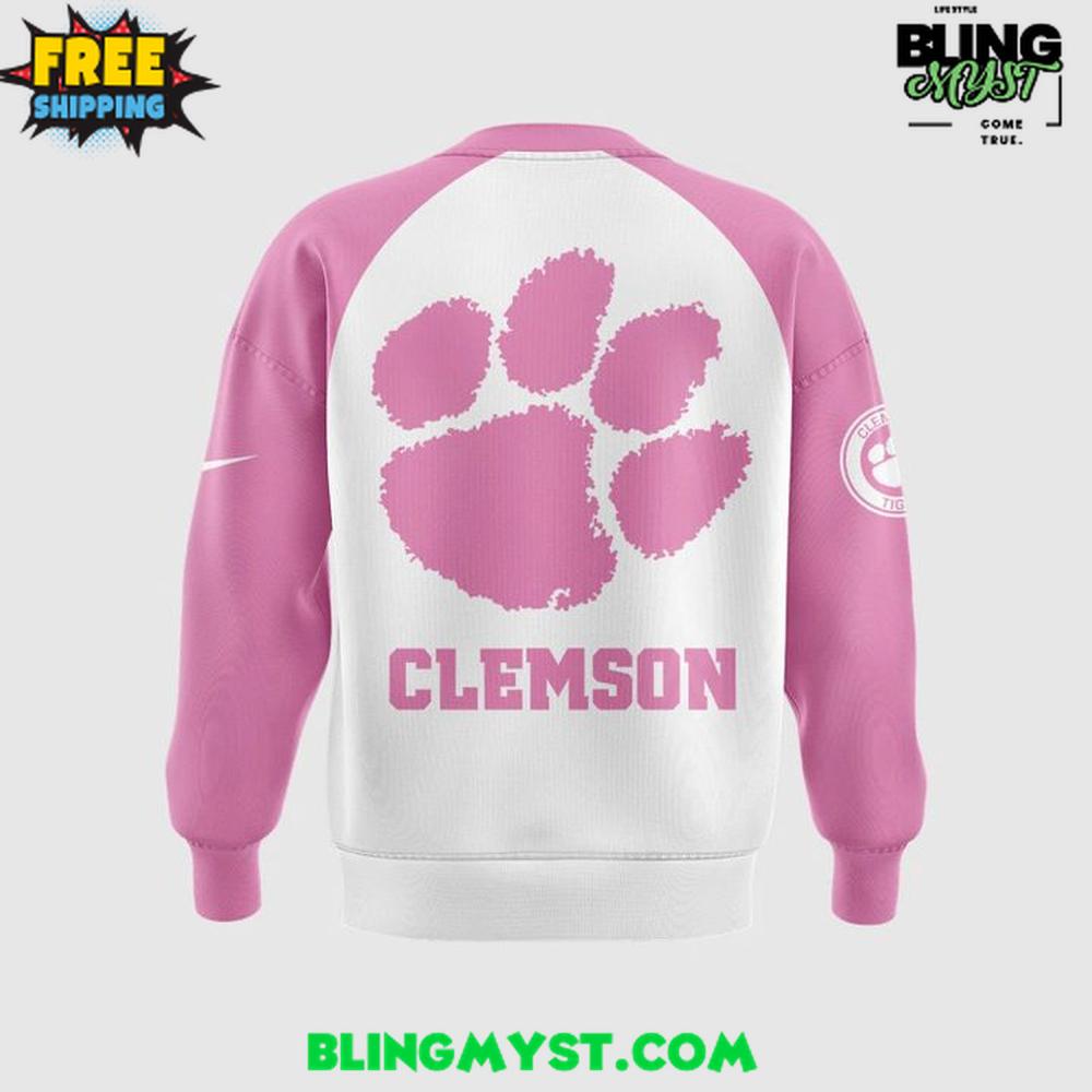 Coach Swinney x Clemson Tigers Breast Cancer Awareness 2025 Sweatshirt Coach Swinney x Clemson Tigers Breast Cancer Awareness 2025 Sweatshirt