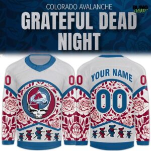 Colorado Avalanche 2025 Grateful Dead Night Hockey Jersey
