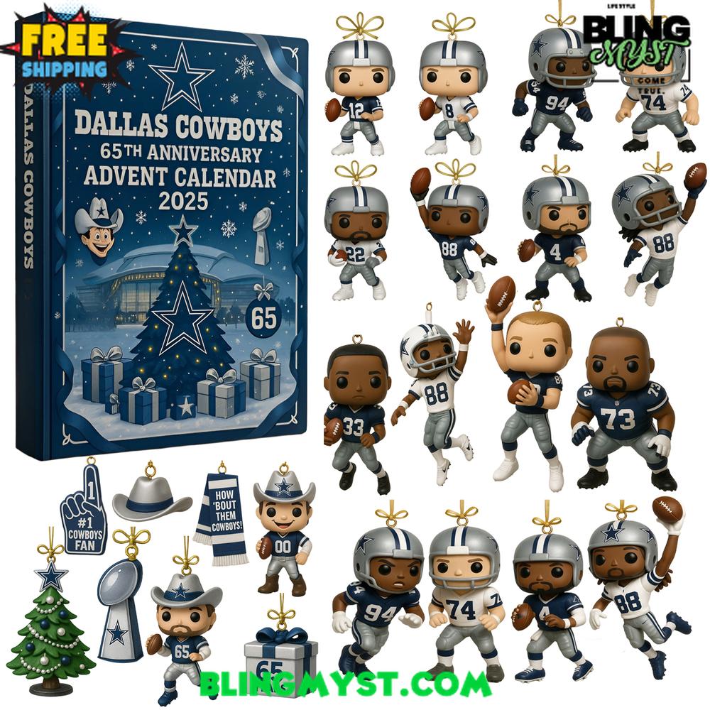 Dallas Cowboys 65TH ANNIVERSARY Christmas Limited Edition Advent Calendar 2025 Dallas Cowboys 65TH ANNIVERSARY Christmas Limited Edition Advent Calendar 2025