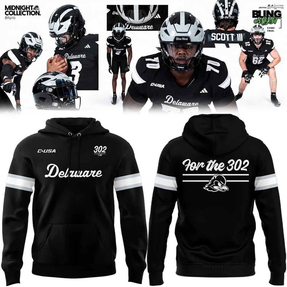 Delaware Fightin’ Blue Hens Midnight 2025 Hoodie Delaware Fightin’ Blue Hens Midnight 2025 Hoodie