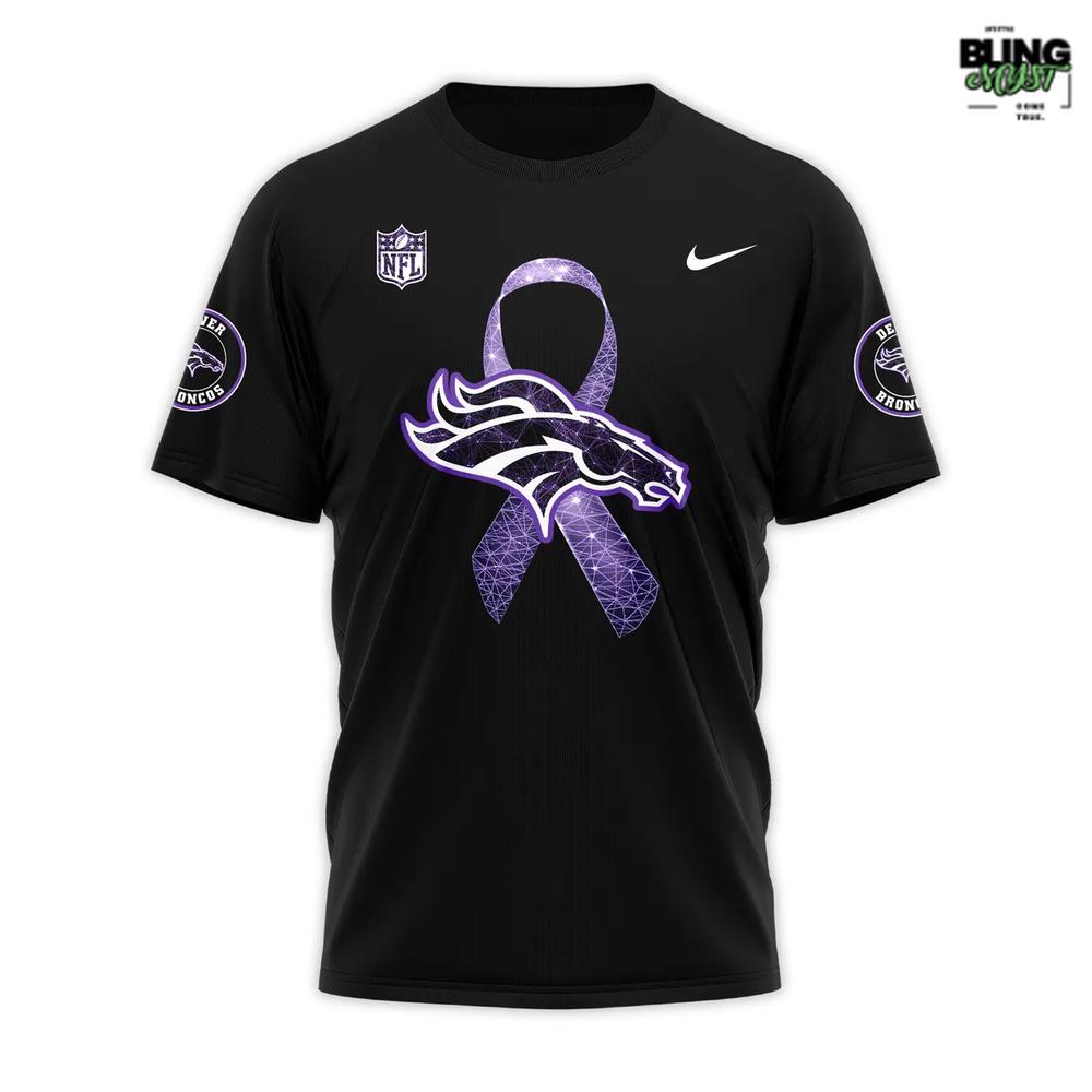 Denver Broncos Domestic Violence Awareness Month 2025 T-Shirt Denver Broncos Domestic Violence Awareness Month 2025 T-Shirt