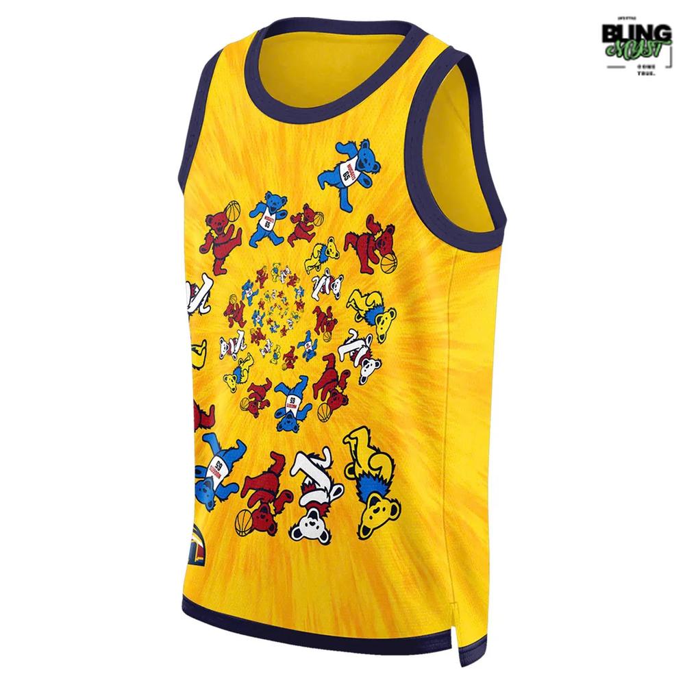 Denver Nuggets x Grateful Dead 60th Anniversary Limited Basketball Jersey Denver Nuggets x Grateful Dead 60th Anniversary Limited Basketball Jersey