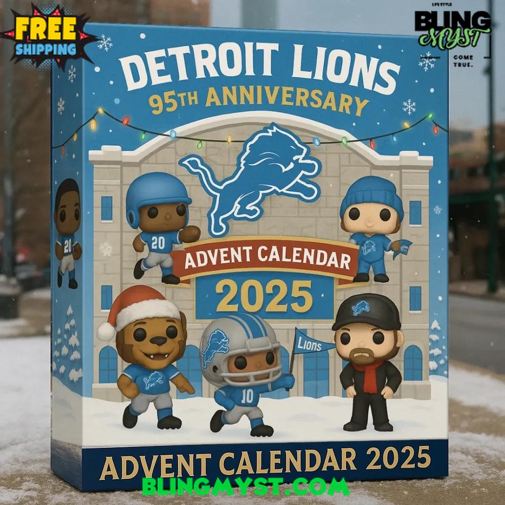 Detroit Lions 95TH ANNIVERSARY Christmas Limited Edition Advent Calendar 2025 Detroit Lions 95TH ANNIVERSARY Christmas Limited Edition Advent Calendar 2025