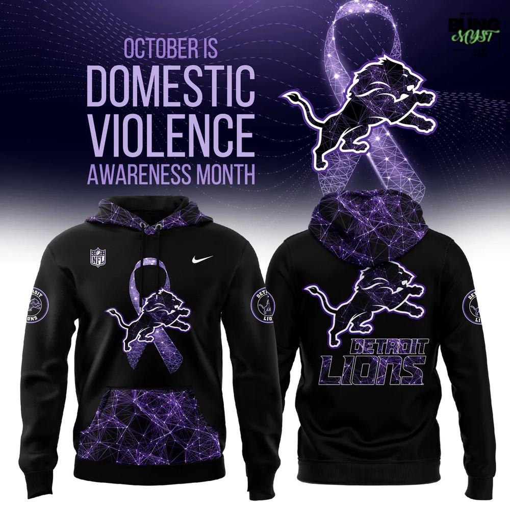Detroit Lions Domestic Violence Awareness Month 2025 Hoodie Detroit Lions Domestic Violence Awareness Month 2025 Hoodie