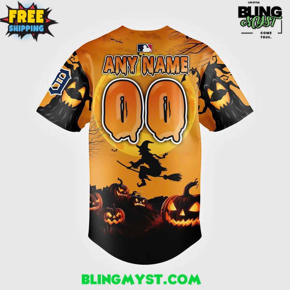 Detroit Tigers Happy Halloween 2025 Baseball Jersey Detroit Tigers Happy Halloween 2025 Baseball Jersey