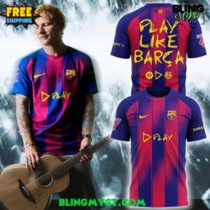 Ed Sheeran Play Like Barcelona Special Edition Football Jersey
