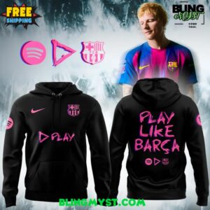 Ed Sheeran x FC Barcelona “Play Like Barça” 2025 Special Edition Hoodie