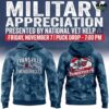 Evansville Thunderbolts Military Appreciation 2025 Hoodie 1