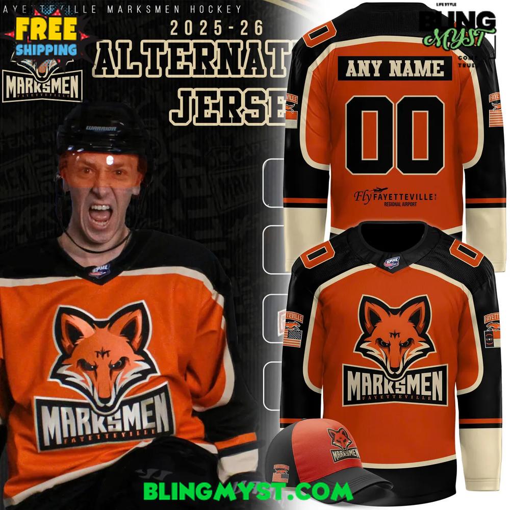 Fayetteville Marksmen 2025-26 Alternate Hockey Jersey Fayetteville Marksmen 2025-26 Alternate Hockey Jersey