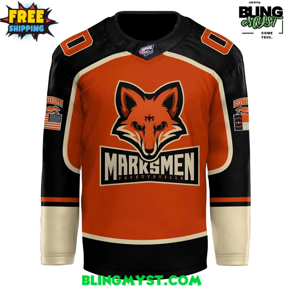 Fayetteville Marksmen 2025-26 Alternate Hockey Jersey Fayetteville Marksmen 2025-26 Alternate Hockey Jersey