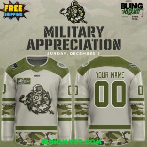 Fort Wayne Komets Military Appreciation Night 2025 Hockey Jersey