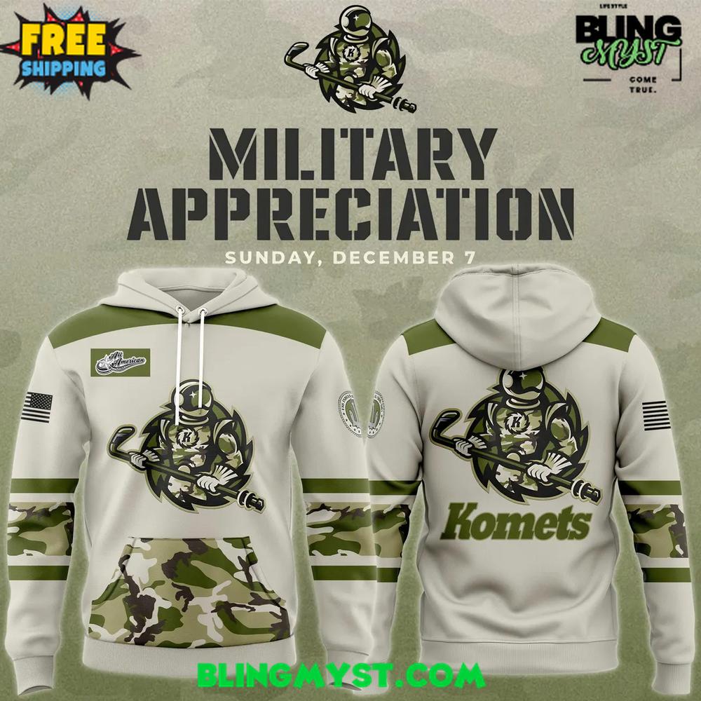 Fort Wayne Komets Military Appreciation Night 2025 Hoodie Fort Wayne Komets Military Appreciation Night 2025 Hoodie