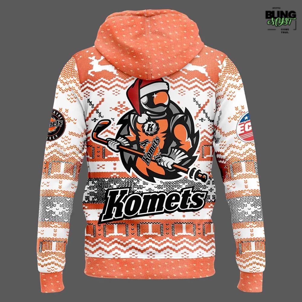 Fort Wayne Komets Ugly Christmas Sweater Night Hoodie Fort Wayne Komets Ugly Christmas Sweater Night Hoodie