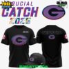 Georgia Bulldogs Catch Intercept Cancer 2025 T Shirt 1