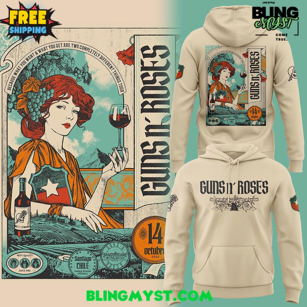 Guns N’ Roses To Santiago Family 2025 Limited Edition Hoodie Guns N’ Roses To Santiago Family 2025 Limited Edition Hoodie