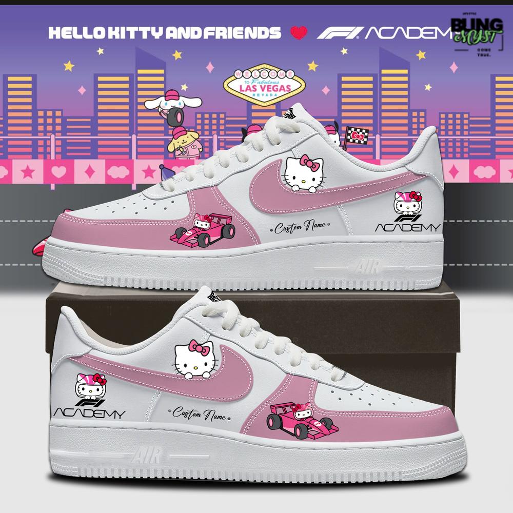 Hello Kitty And Friends x F1 Academy Customized Air Force 1 Hello Kitty And Friends x F1 Academy Customized Air Force 1
