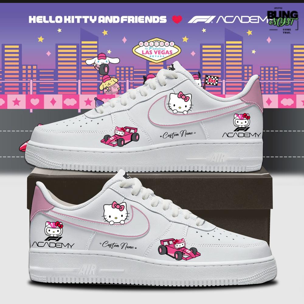 Hello Kitty And Friends x F1 Academy Customized Air Force 1 Hello Kitty And Friends x F1 Academy Customized Air Force 1