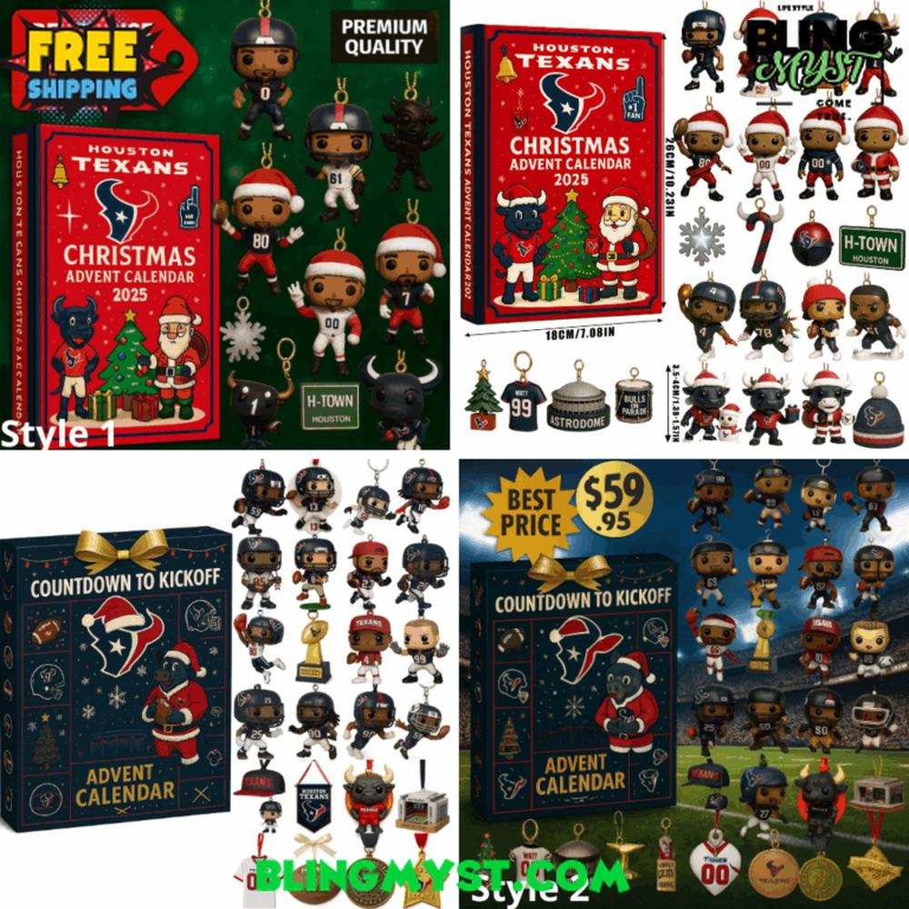 Houston Texans 24TH ANNIVERSARY Christmas Limited Edition Advent Calendar 2025 Houston Texans 24TH ANNIVERSARY Christmas Limited Edition Advent Calendar 2025