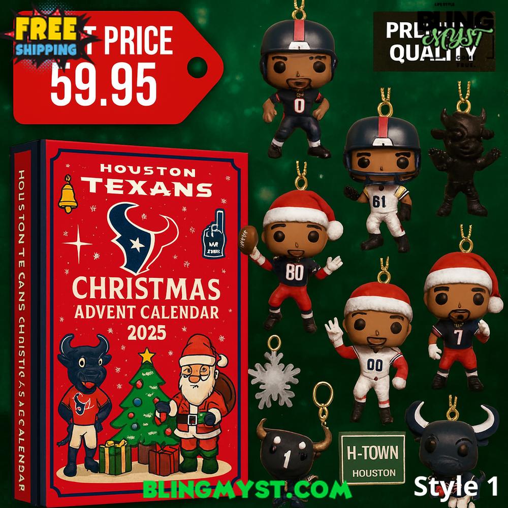 Houston Texans 24TH ANNIVERSARY Christmas Limited Edition Advent Calendar 2025 Houston Texans 24TH ANNIVERSARY Christmas Limited Edition Advent Calendar 2025