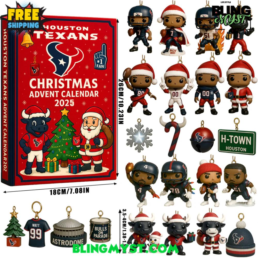 Houston Texans 24TH ANNIVERSARY Christmas Limited Edition Advent Calendar 2025 Houston Texans 24TH ANNIVERSARY Christmas Limited Edition Advent Calendar 2025