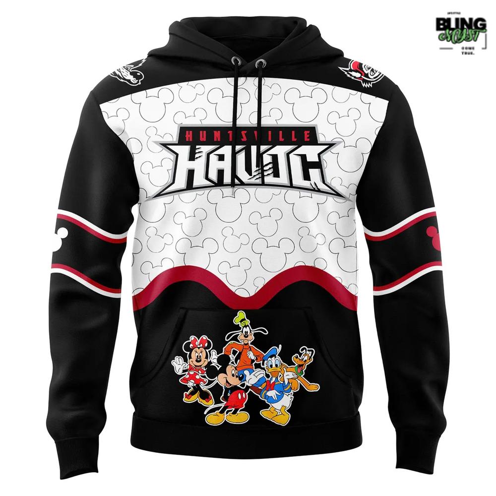 Huntsville Havoc Mickey & Friends Night Hoodie Huntsville Havoc Mickey & Friends Night Hoodie