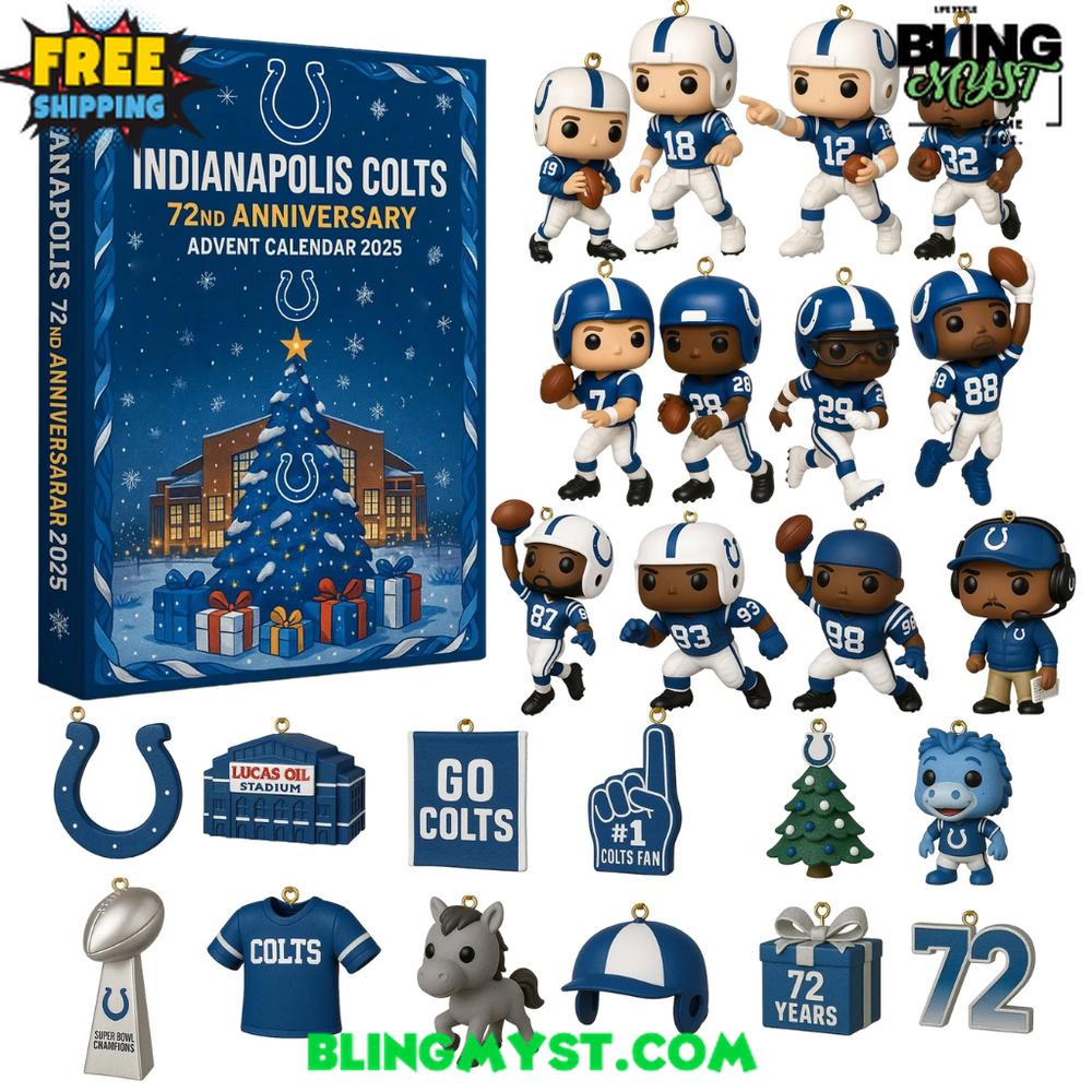 Indianapolis Colts 72nd Anniversary Advent Calendar Indianapolis Colts 72nd Anniversary Advent Calendar