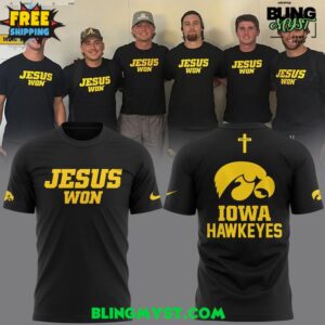 Iowa Hawkeyes Jesus Won Special Edition T-Shirt