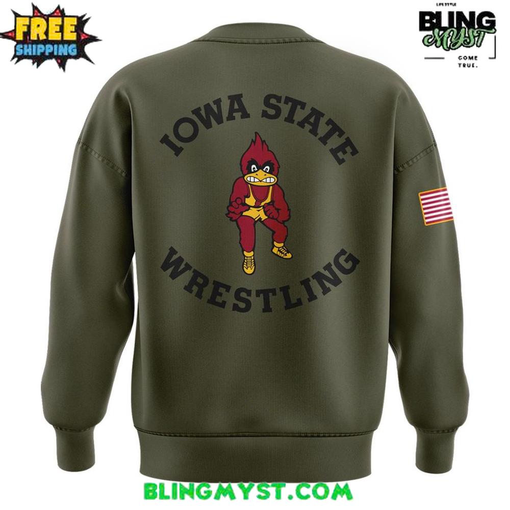 Iowa State Wrestling 2025 Veterans Day Special Sweatshirt Iowa State Wrestling 2025 Veterans Day Special Sweatshirt